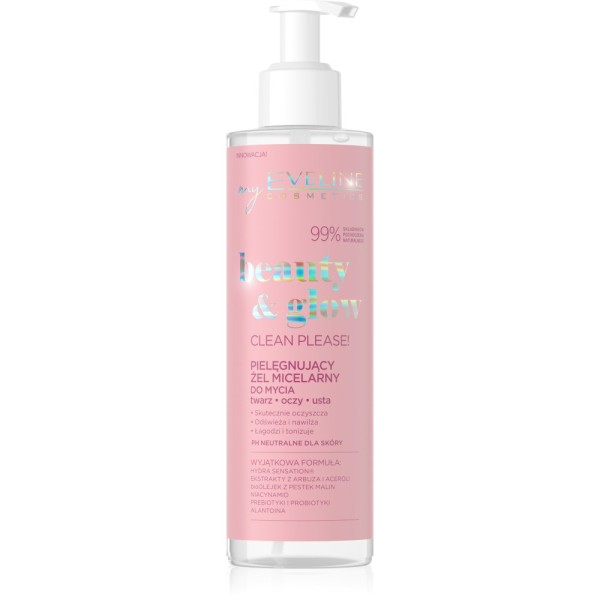 Eveline Cosmetics Gel detergente - Beauty Glow Micellar Wash Gel