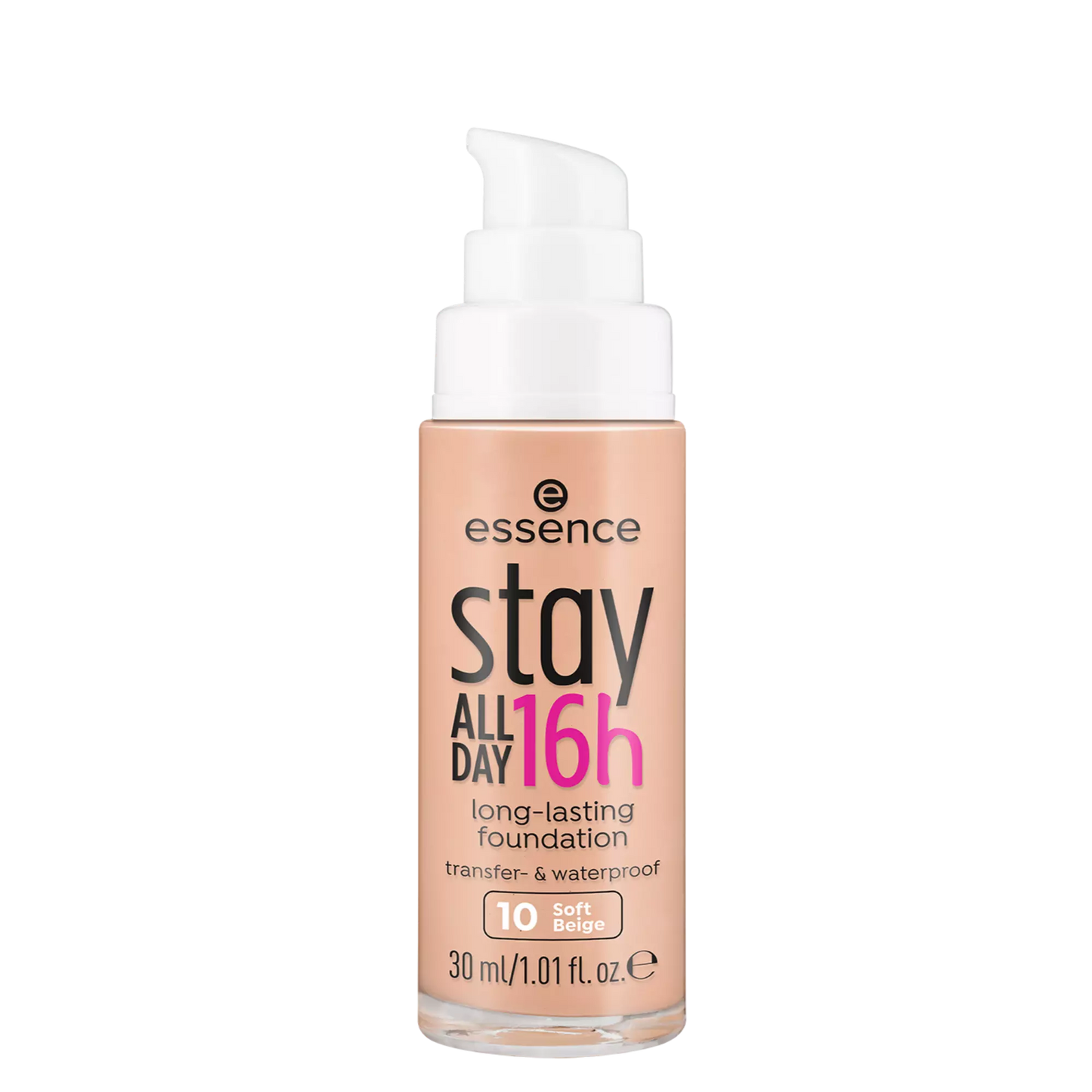 Essence Stay All Day 16h long-lasting fondotinta viso 10 Soft Beige