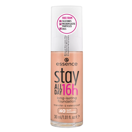 Essence Stay All Day 16h long-lasting fondotinta viso 40 Soft Almond