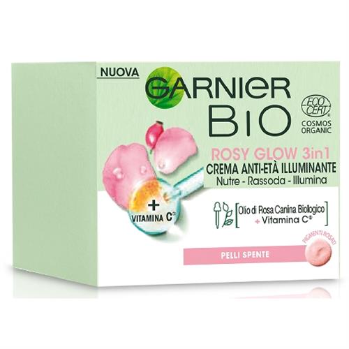 Garnier Viso Bio Rosa 50 ml Anti-Età Illumina
